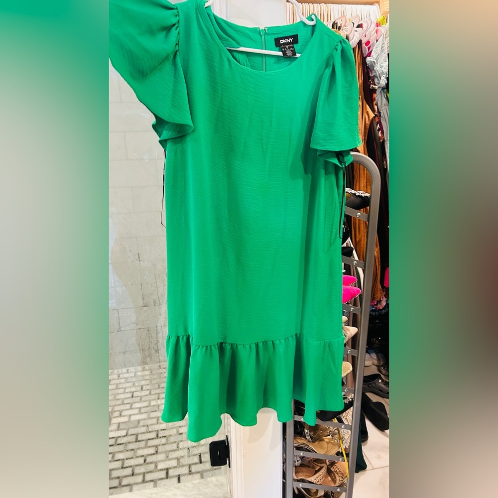 DKNY green dress